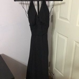 Little black halter dress